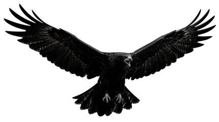 Obraz premium Majestic eagle in flight with outstretched wings