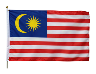 National Flag with Red and White Stripes and Blue Canton