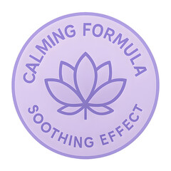 Natural Calming Formula Soothing Effect Badge