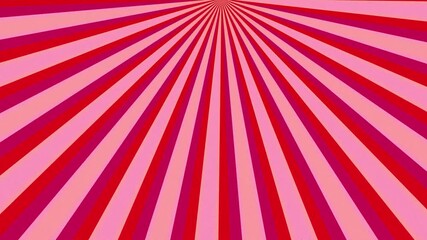 Abstract dynamic rays vibrant red tones of radial sunburst, graphic design rotate sunburst motion retro element surface texture looping animation background. - Powered by Adobe
