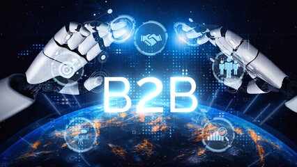 B2B strategy and technology transforming business-to-business operations, optimizing communication,...