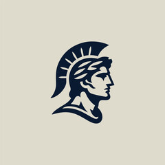 Ancient Roman Man Logo