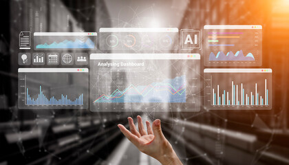 Data dashboard helps track business performance, identify trend patterns, and optimize strategic decision making for sustainable growth Parse