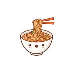 Cute Noodle Icon Very Cool Design