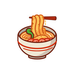Cute Noodle Icon Very Cool Design