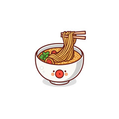 Cute Noodle Icon Very Cool Design