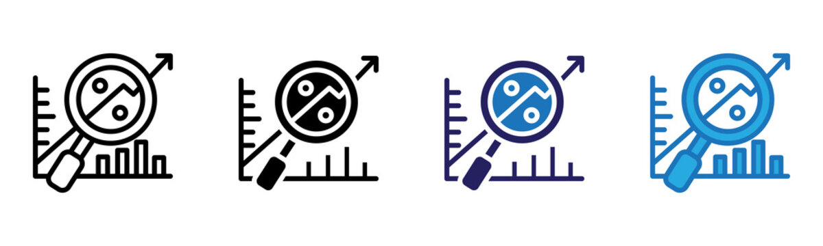 Percentage Icon Multi Style Vector Illustration