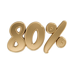 3D Gold 80% Percent Off Discoun