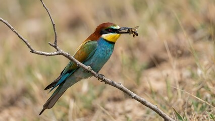 Fototapeta premium European bee-eater(ヨーロッパハチクイ)