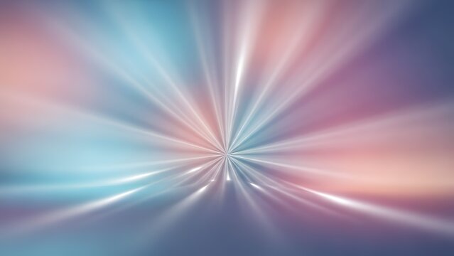 Abstract radial light burst background with soft pastel gradient colors. Dynamic glowing rays design element. - Powered by Adobe