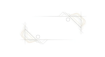 Abstract geometric frame design with elegant lines and subtle curves, a modern decorative graphic element for borders and artistic layouts, perfect vector illustration for contemporary projects