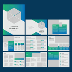 Business Profile Brochure Template Design