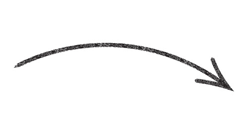 hand-drawn arrow marker isolated PNG transparent—hand-drawn brush stroke arrows on transparent background.