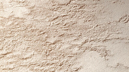 Fototapeta premium Cloud Dancer themed Close-up background texture of a beige rough plastered wall with visible grain and irregular formations, creating an organic and earthy feel Colour of the Year 2026