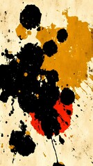 wallpaper with paint splashes and bold color strokes