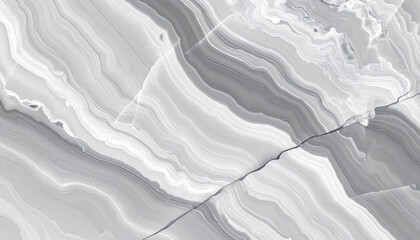 Obraz premium White and Grey Marble Stone Texture with Sharp Cracks and Flowing Lines abstract background