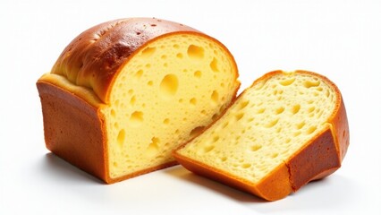 A sliced loaf of bread with one piece missing