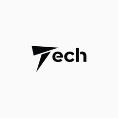 Tech logo icon fully editable vector template