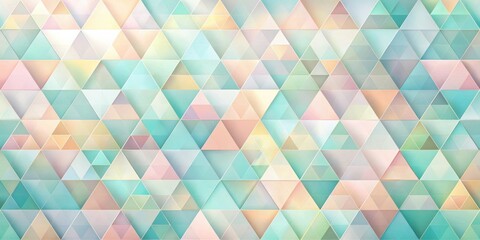 Fototapeta premium Pastel Triangles A Seamless Pattern of Soft Hues and Geometric Shapes, Ideal for Backgrounds and Design Projects