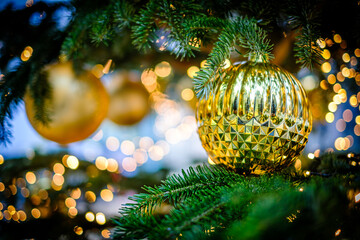 typical christmas decoration - closeup - photo