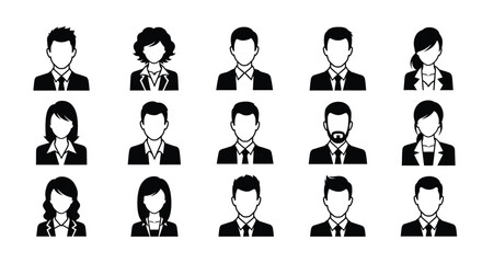 Diverse business professionals in formal attire