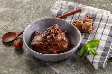 Yummy Chocolate paste with nuts