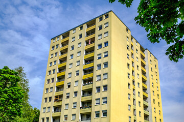 typical apartment house in austria