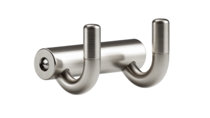 Strong silver metal chain link isolated on a white background symbolizing security and connection