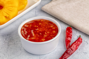 Sweet and spicy chili pineapple sauce
