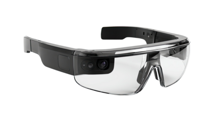 Black fashion sunglasses with dark lenses isolated on a white background for summer eye protection and cool style