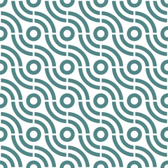Seamless geometric abstract pattern with a circle style