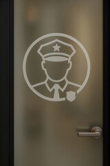door handle with a keyhole