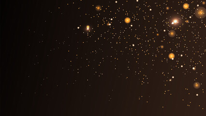 Gold Dust Magic Glitter Shine Flare Light. Perfect for advertising, web design, and marketing projects. Vector illustration.