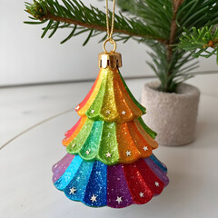 christmas tree and decorations