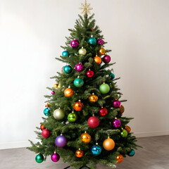 christmas tree and decorations