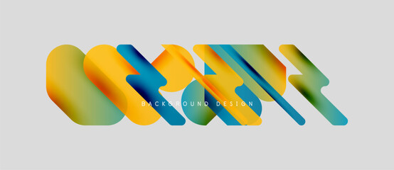 Abstract colorful shapes overlap, creating dynamic visual effect. Text reads background design centered within composition.