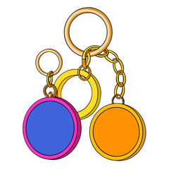 gold medal with ribbon