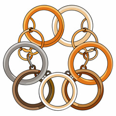 wedding rings vector