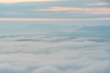 三次市高谷山展望台から見える雲海