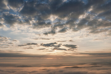 三次市高谷山展望台から見える雲海
