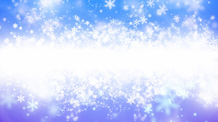 雪の降っている風景_コピースペース