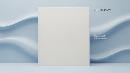 Naklejka premium Clean White Canvas for Creative Display
