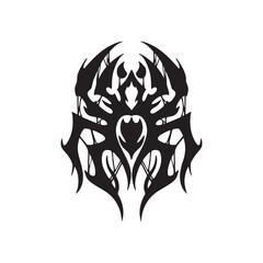 tribal spider tattoo