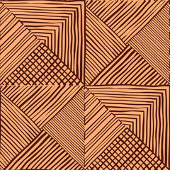 Line Doodle Seamless Pattern 86 - Patchwork Chevron