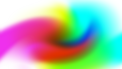 Bright Pink and Cyan Abstract Swirl