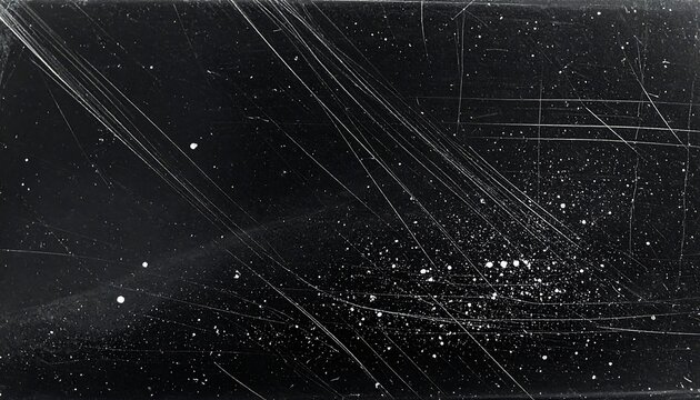 Subatomic Particle Tracks in Bubble Chamber Photographic Plate
