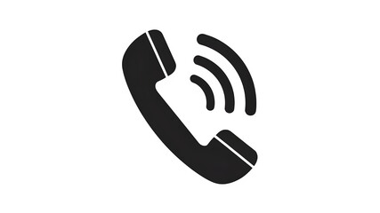 Detailed silhouette of a human ear isolated on transparent background