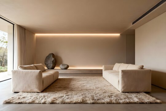 Minimalistisches Living Room Statement