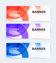 Geometric banner design with vector presentation template.
