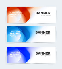 Geometric banner design with vector presentation template.
